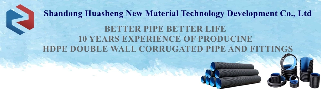 HDPE Drainage PVC Double Corrugated Pipe for Sewage Discharge 110mm