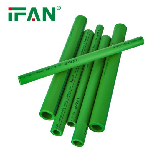 Ifan OEM ODM Factory Tubo de plástico verde Tubo PPR para suministro de agua