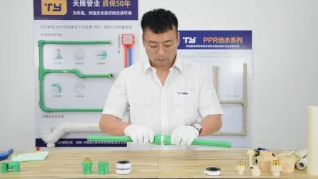 Accesorios de tubería PPR con tubería de plástico de presión PN12.5/PN20/PN16/PN25 y uso para agua caliente