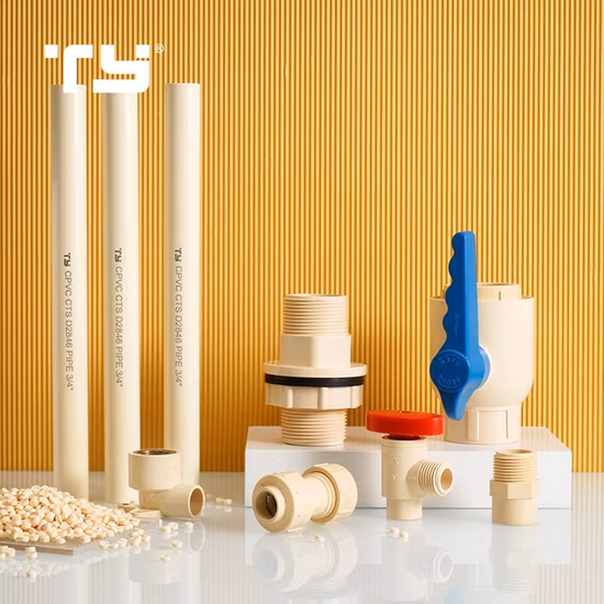 CPVC ASTM D2846 Accesorio de tubería compuesto de CPVC para suministro de agua para cloruro de polivinilo/cloruro de polivinilo CPVC