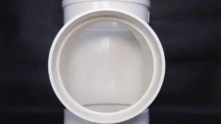Tubería del sistema de drenaje del PVC del codo de 90 grados 75*2.3m m blanco