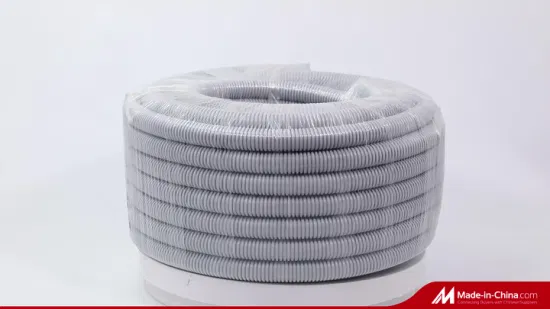 Tubo flexible de conducto corrugado eléctrico de PVC de plástico gris AS/NZS 2053