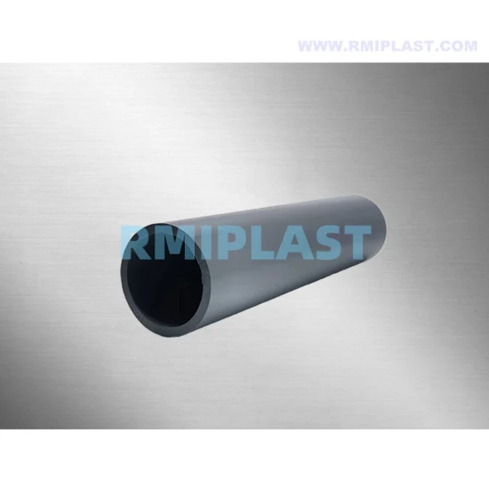Tubería de CPVC de tubos de soldadura de zócalo de plástico DIN PN16 de 400 mm Tubo gris oscuro para sistema de agua