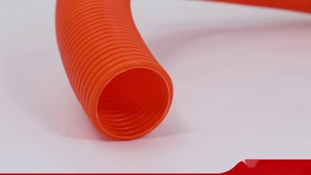 Tubo eléctrico de PVC corrugado, tubo flexible de plástico